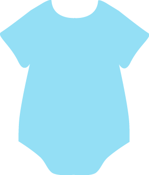 308x362 Blue Onesie Clip Art