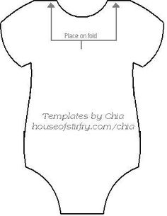 236x305 Here's The Template To Make The Onesie Banner For Baby Showers