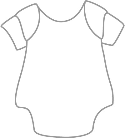 400x442 Onesie Outline Clipart