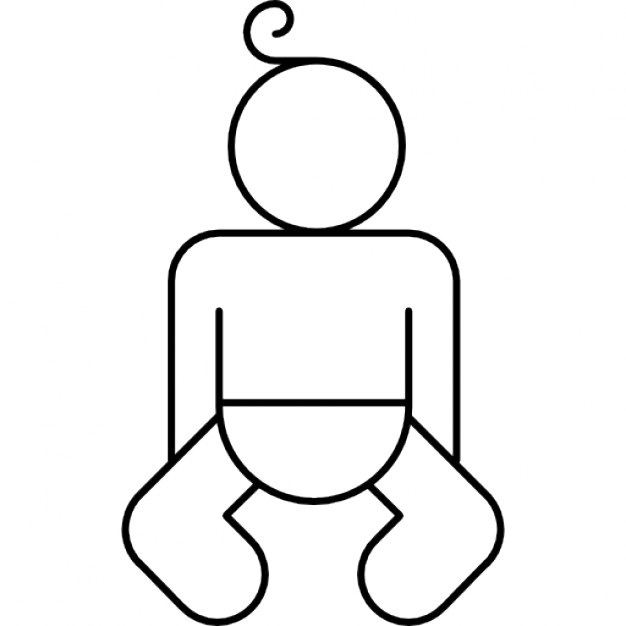 626x626 Baby Body Outline Icons Free Download