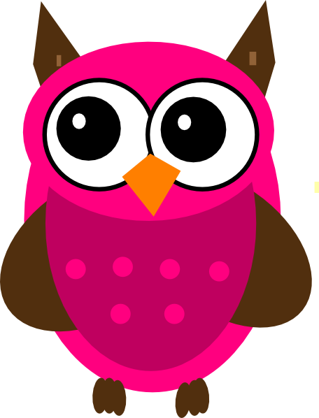 456x598 Baby Shower Pink Owl Clip Art