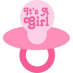 240x240 Baby Pacifiers Pink Clip Art Pink Baby Girl Clip Art Projects