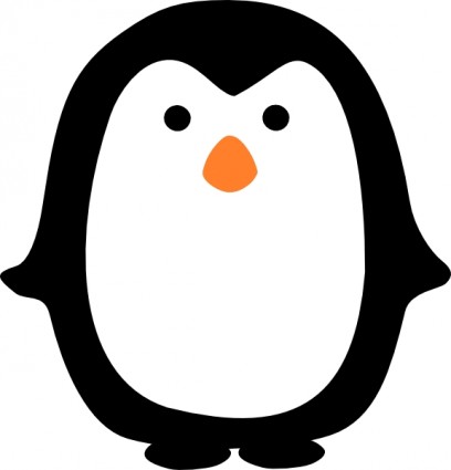 408x425 Penguin Clip Art Black And White Free Clipart Images 4