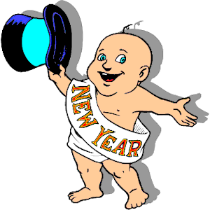 300x300 New Year Baby Clip Art Free