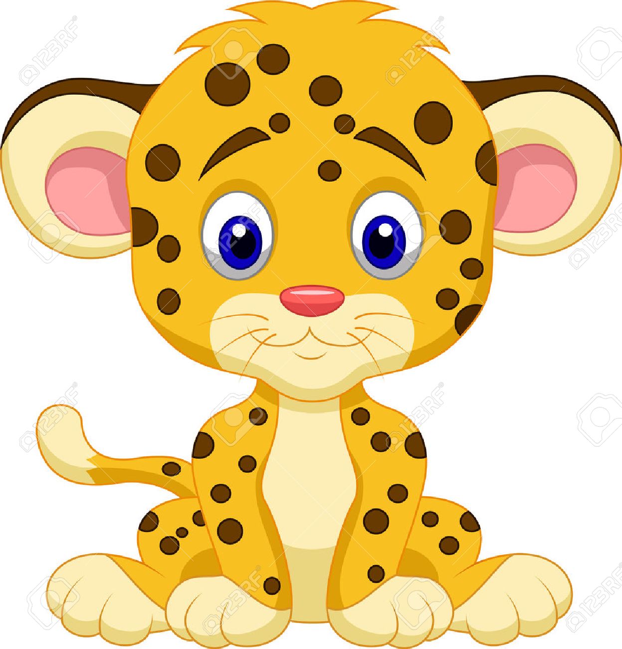 1247x1300 Baby Leopard Cartoon Royalty Free Cliparts, Vectors, And Stock