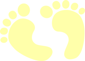 299x216 Baby Feet Yellow Clip Art