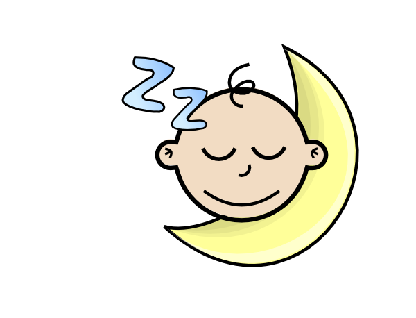600x458 Sleeping Baby Clip Art