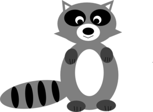 299x219 Raccoon Clip Art