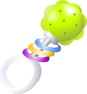 340x367 Baby Rattle Clip Art