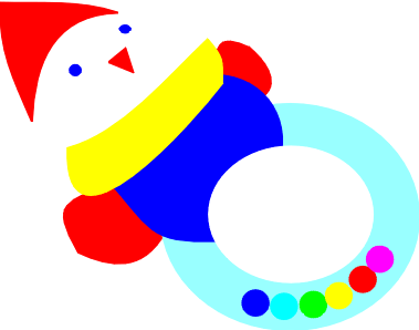 379x298 Blue Baby Rattle Clipart