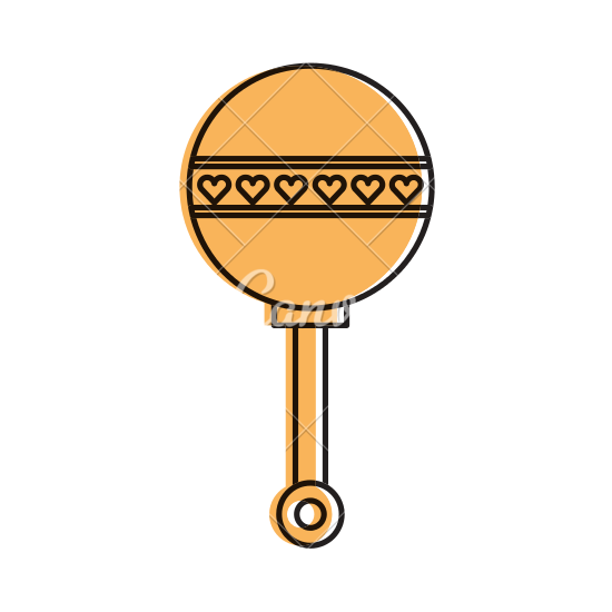 550x550 Baby Rattle Icon Design