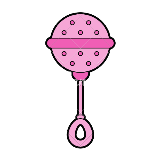 550x550 Baby Rattle Icon Image
