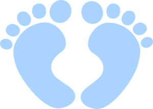 299x213 Blue Baby Feet Clip Art
