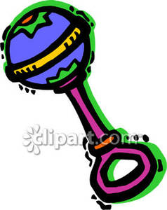 238x300 Multicolored Baby Rattle Royalty Free Clipart Picture