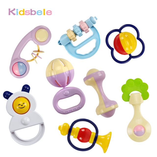 640x640 Baby Toys 5pcs Plastic Hand Jingle Shaking Bell Kidsbele Infant