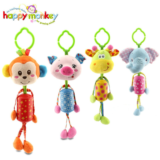 640x640 Happymonkey Brand New Cartoon Animal Plush Mobile Baby Kids