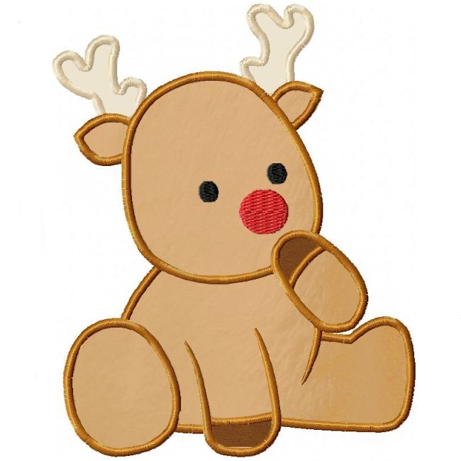 650x650 Baby Reindeer Clipart