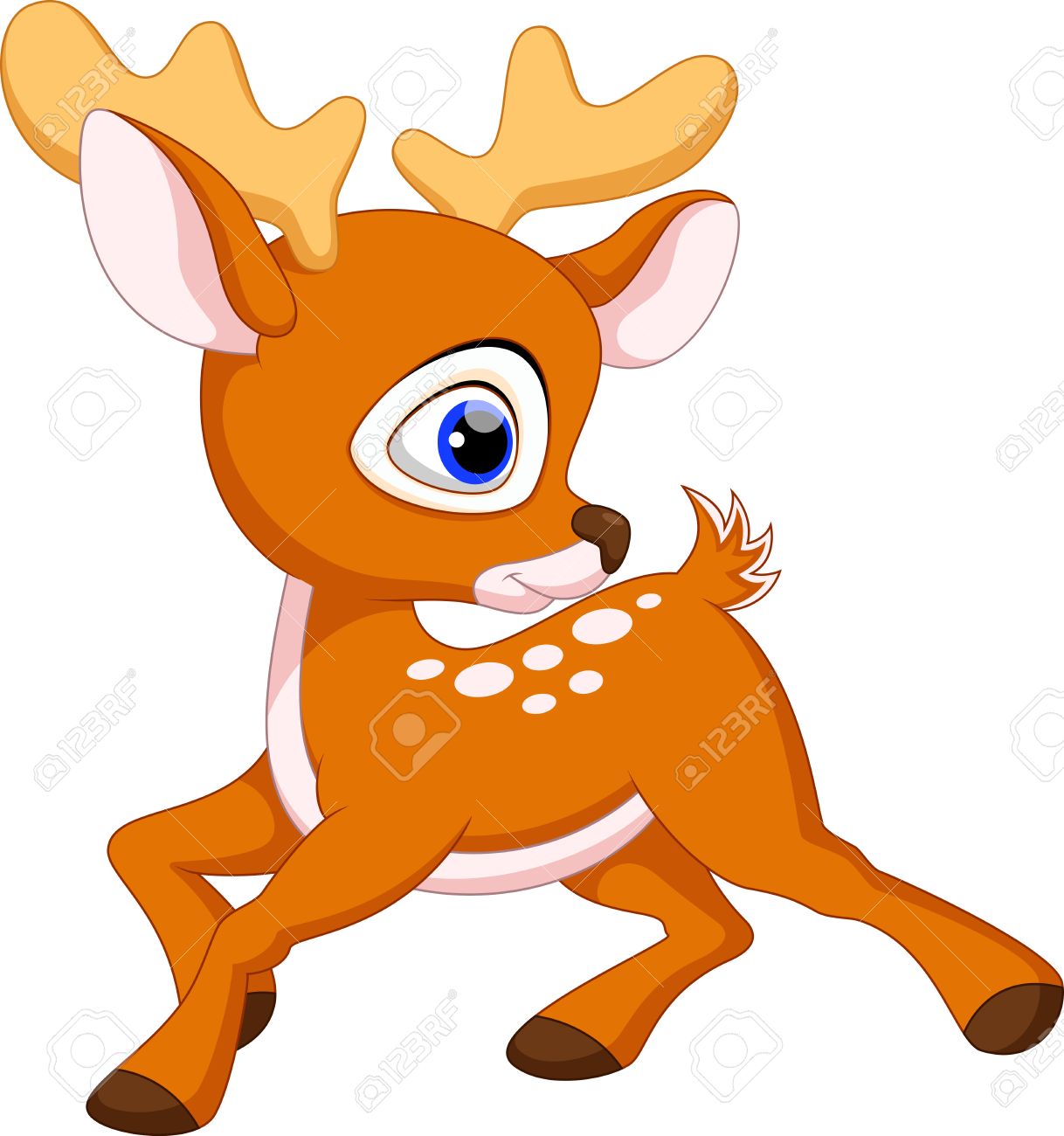 1218x1300 Cute Baby Deer Cartoon Royalty Free Cliparts, Vectors, And Stock