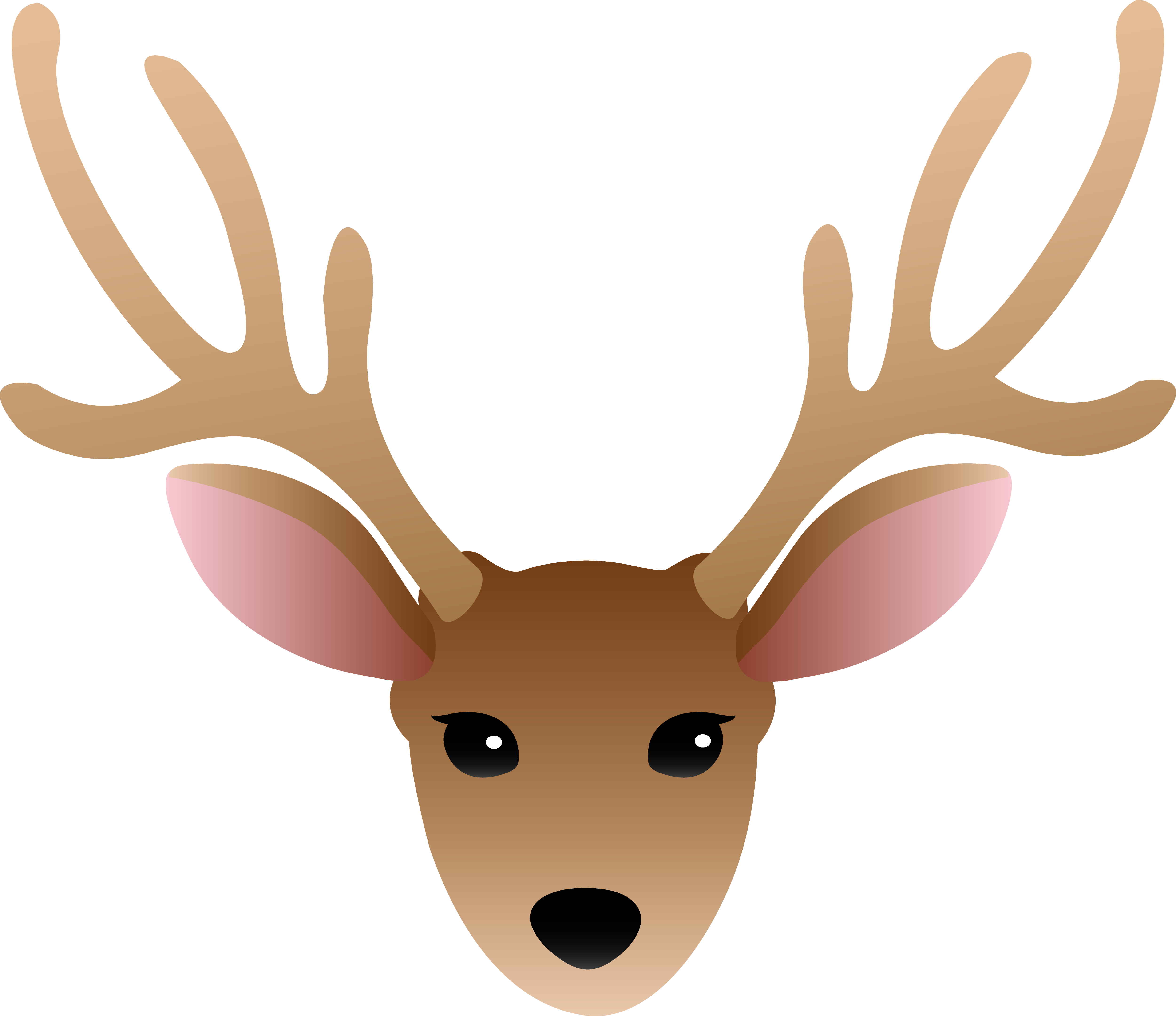 5001x4319 Reindeer Clipart Reindeer Face