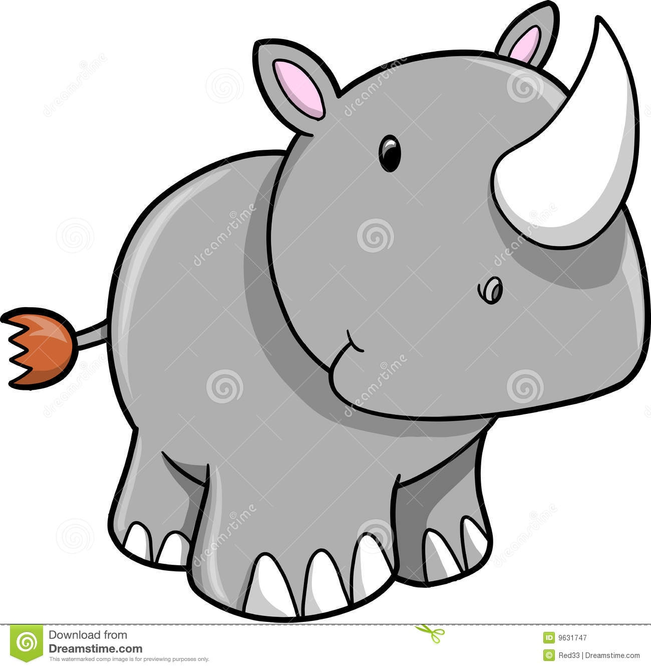 1300x1335 Baby Rhino Clipart