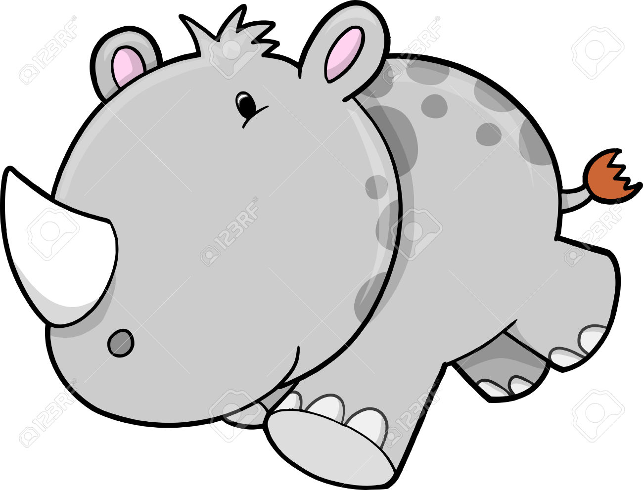 1300x991 Jungle Clipart Rhino