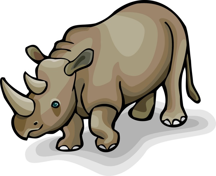 720x589 Kids Cute Rhino Clipart