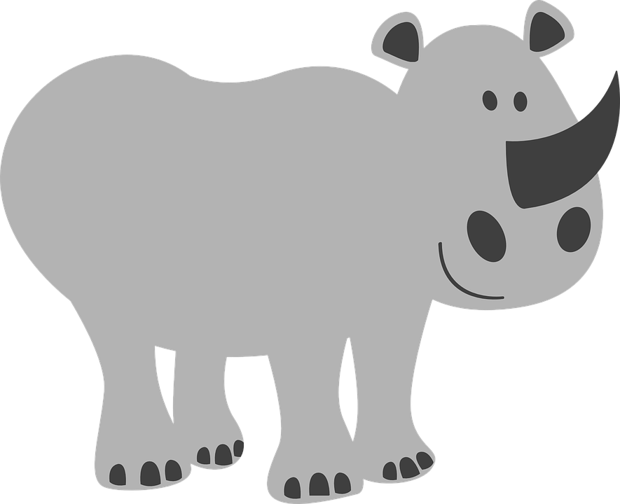 885x720 Rhino Clipart Big Animal