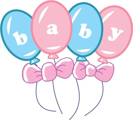 442x400 Baby Shower Clipart
