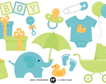 Baby Shower Boy Clipart | Free download on ClipArtMag