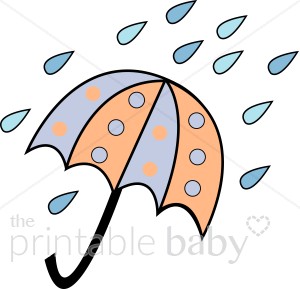 300x289 Rain Baby Shower Clipart