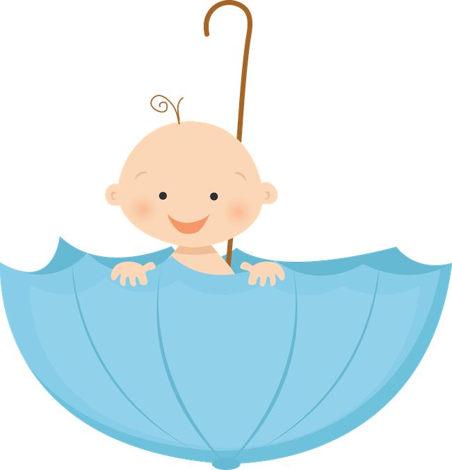 650x675 Umbrella Clipart Baby Boy Shower