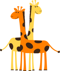 252x298 Giraffes Clip Art