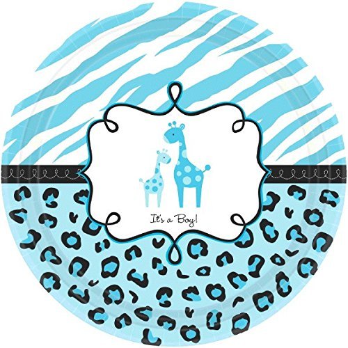 500x500 Baby Shower Boy Plates