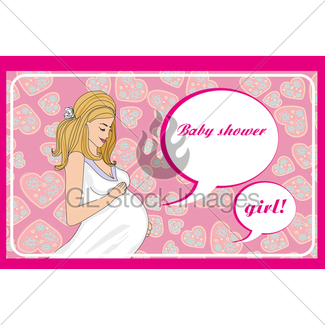 325x325 Baby Shower Invitation Template Gl Stock Images
