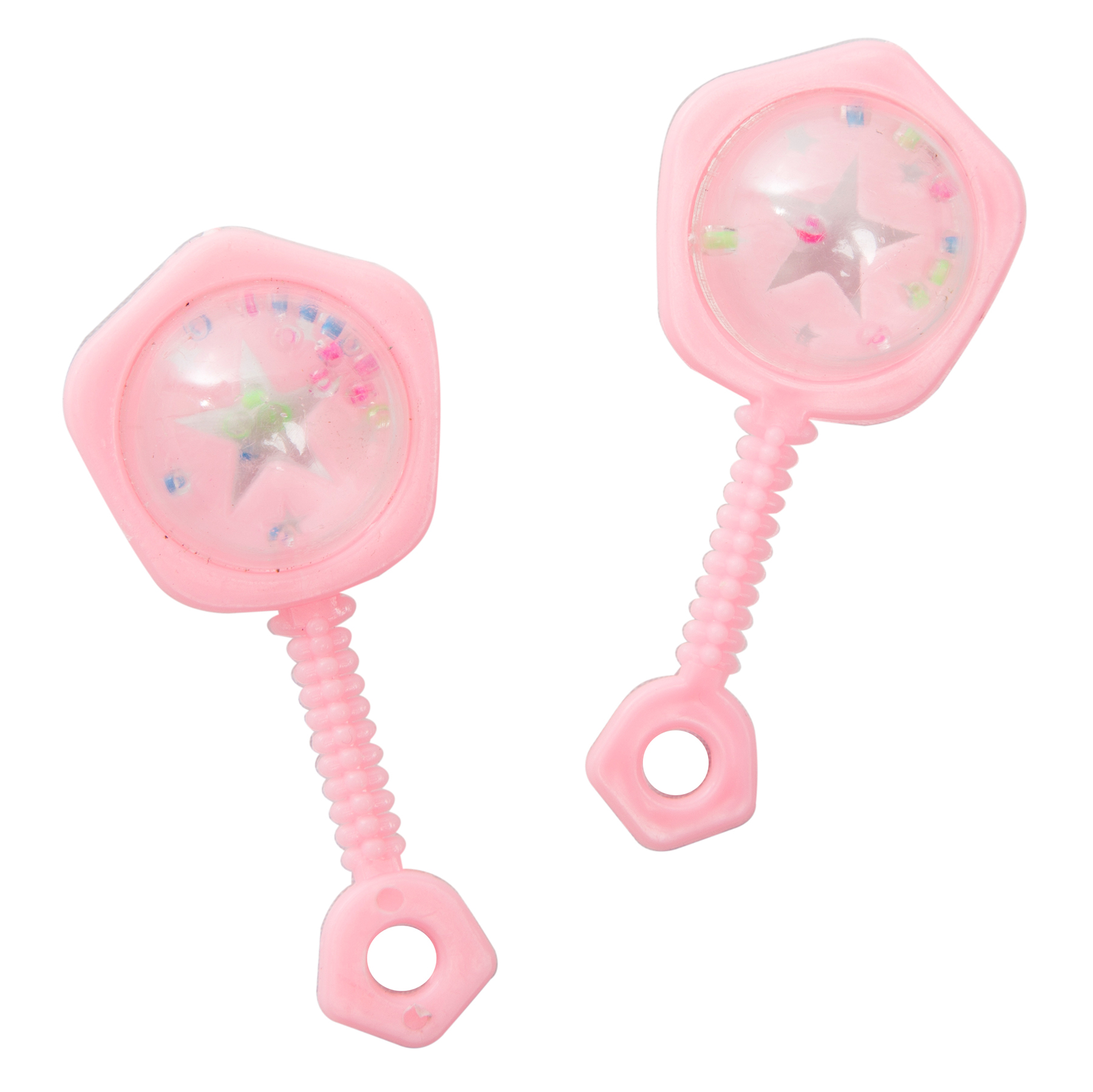 1800x1799 Mini Plastic Pink Rattle Girl Baby Shower Charms Girl Baby