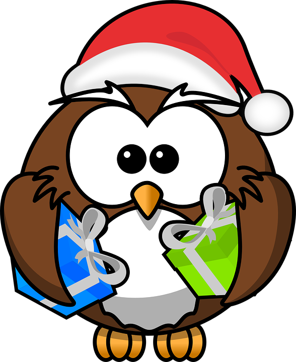 588x720 Christmas Owl Clip Art