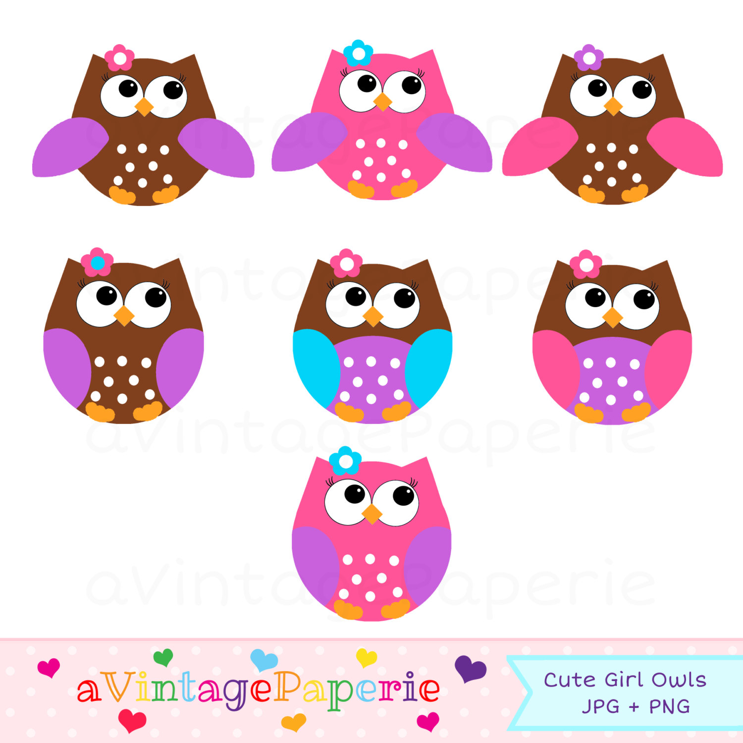 1500x1500 Girl Owl Clipart