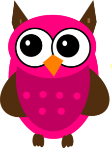228x299 Baby Shower Pink Owl Clip Art