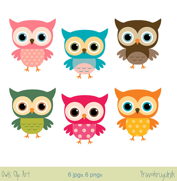 570x585 Baby Owl Clip Art Girl Owl Clipart Rainbow Owl By Pravokrugulnik