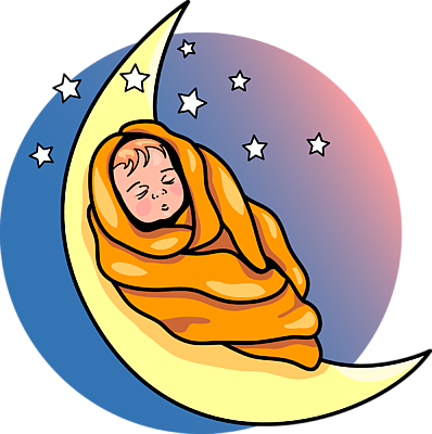 398x400 Sleeping Baby Clip Art