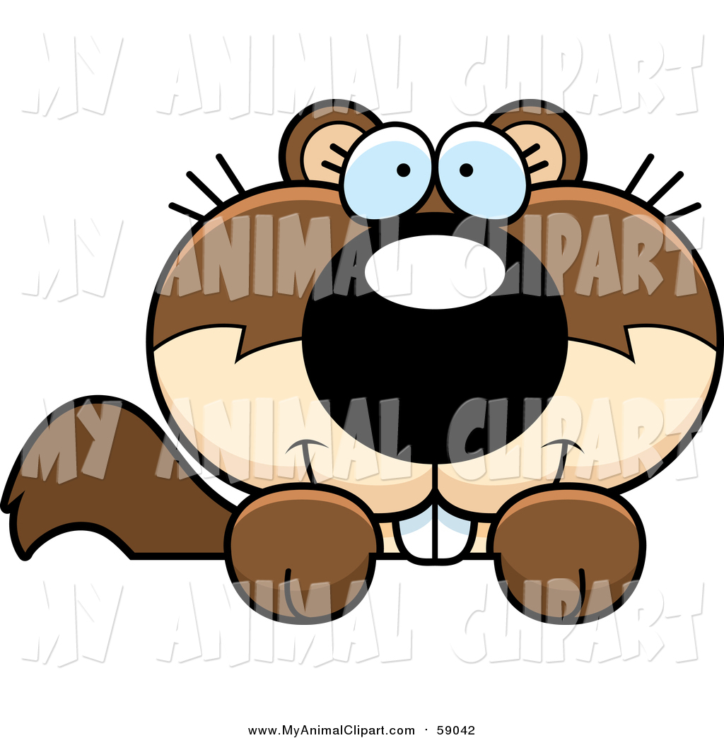 1024x1044 Clip Art Of A Cute Happy Brown Baby Squirrel Hanging On A Sign By