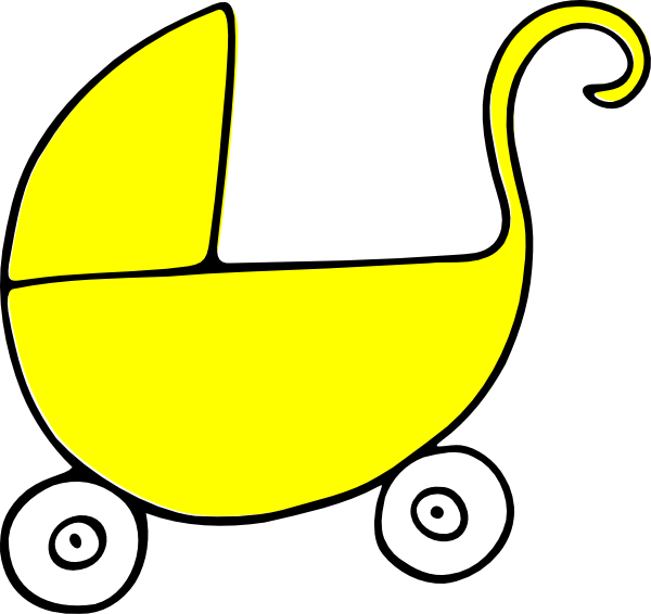 600x566 Baby Carriage Stroller Clip Art