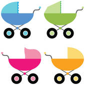 170x170 Baby Stroller Clip Art