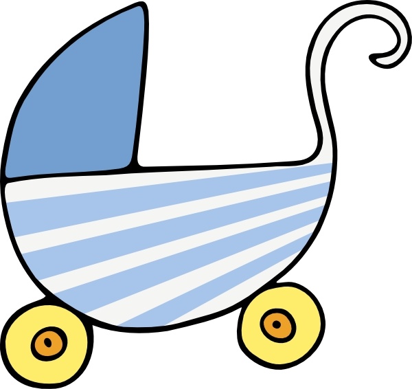 600x566 Baby Stroller Clip Art Free Vector In Open Office Drawing Svg