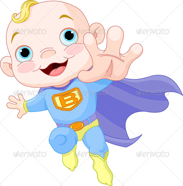 590x600 Superhero Baby Clipart