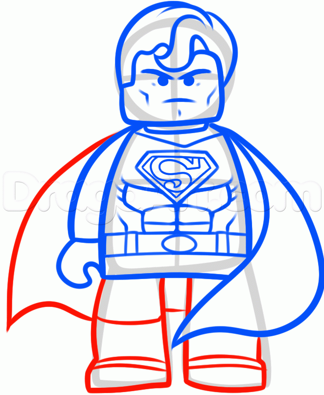 662x807 Drawn Superman Cartoon Movie