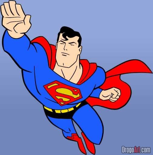 504x512 Drawn Toon Superman