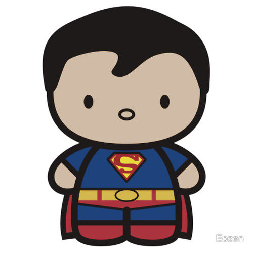500x500 Superman Clipart Chibi