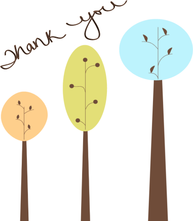 381x436 Pretty Thank You Tree Clip Art Image