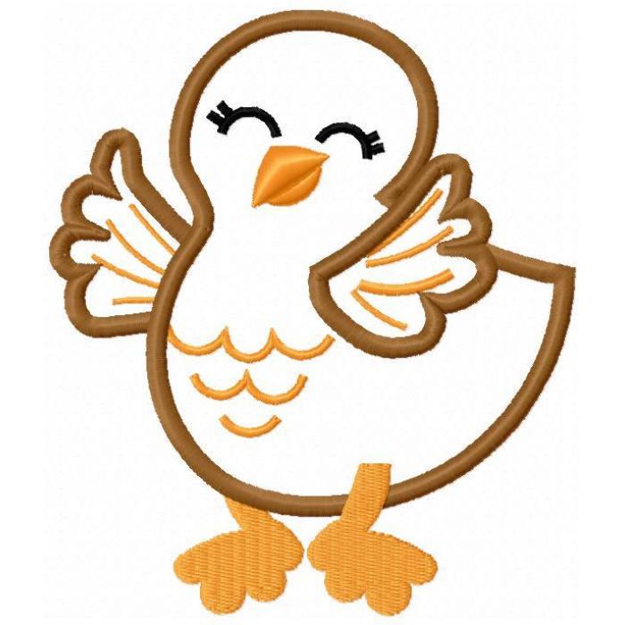 700x700 Baby Turkey Applique Designs